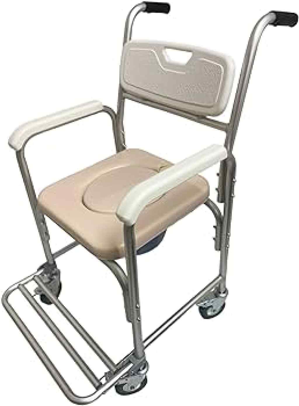 Amparar BH - Cadeira de banho em alumínio com rodas até 100kg modelo s40 supermedy - 
