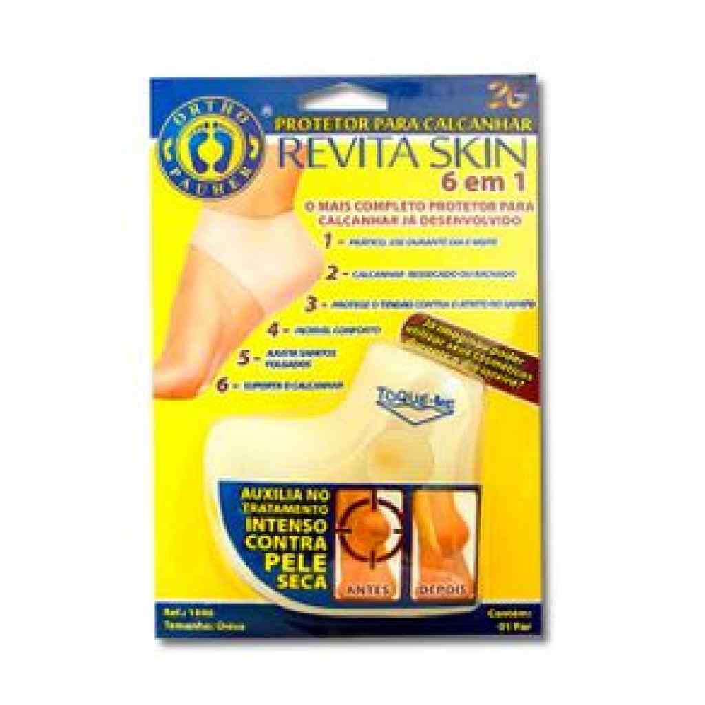 Amparar BH - Protetor para calcanhar revita skin ortho pauher 6 em 1 - Protetor Para Calcanhar Revita Skin 6 Em 1 - Ortho Pauher