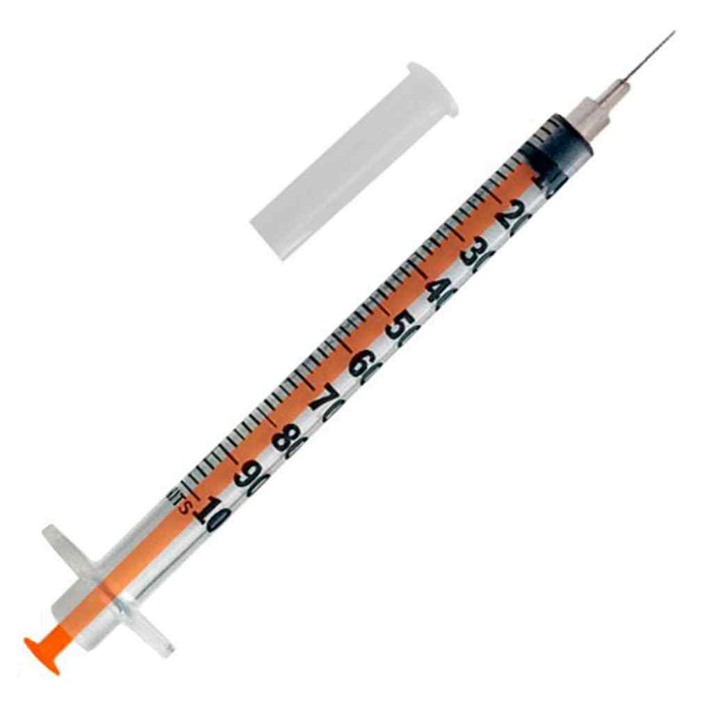 Amparar BH - Seringa para insulina bico slip 1ml c/agulha (13mmx0.3) - solm - Seringa Para Insulina Bico Slip 1ML C/Agulha (13mmx0.3) - SOLM