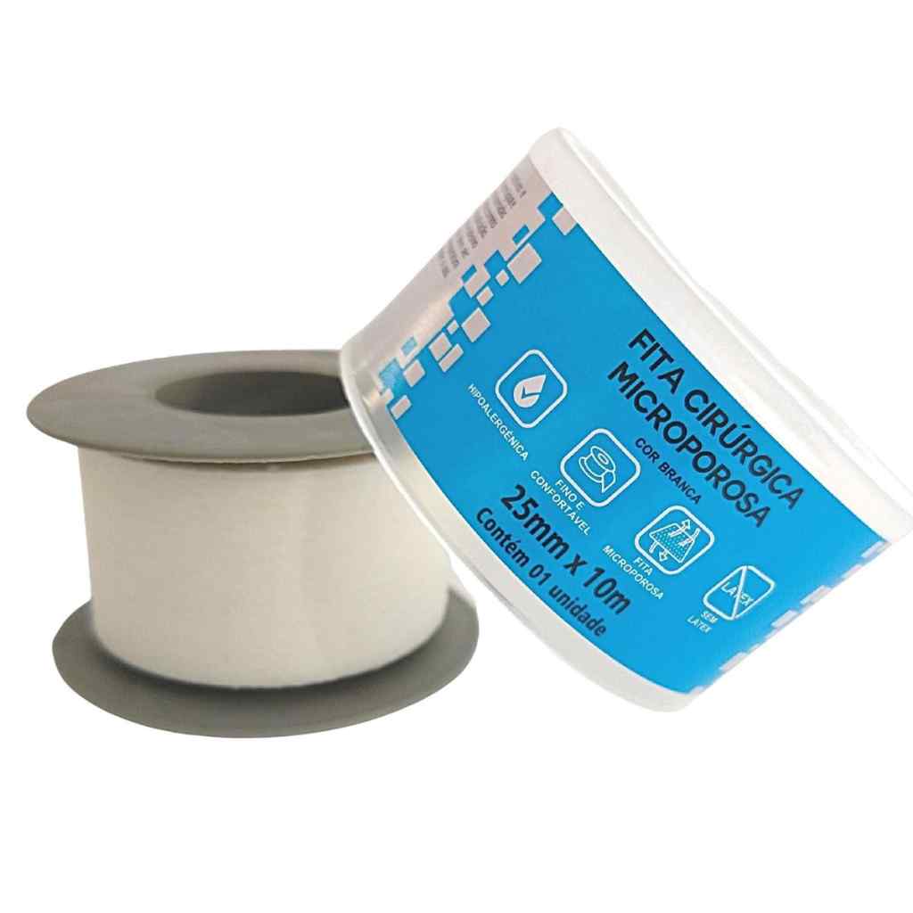Amparar BH - Fita cirúrgica microporosa 25mmx10 - ciex - FITA MICROPORE A UNIDADE BRANCA CIEX (25MMX10M)