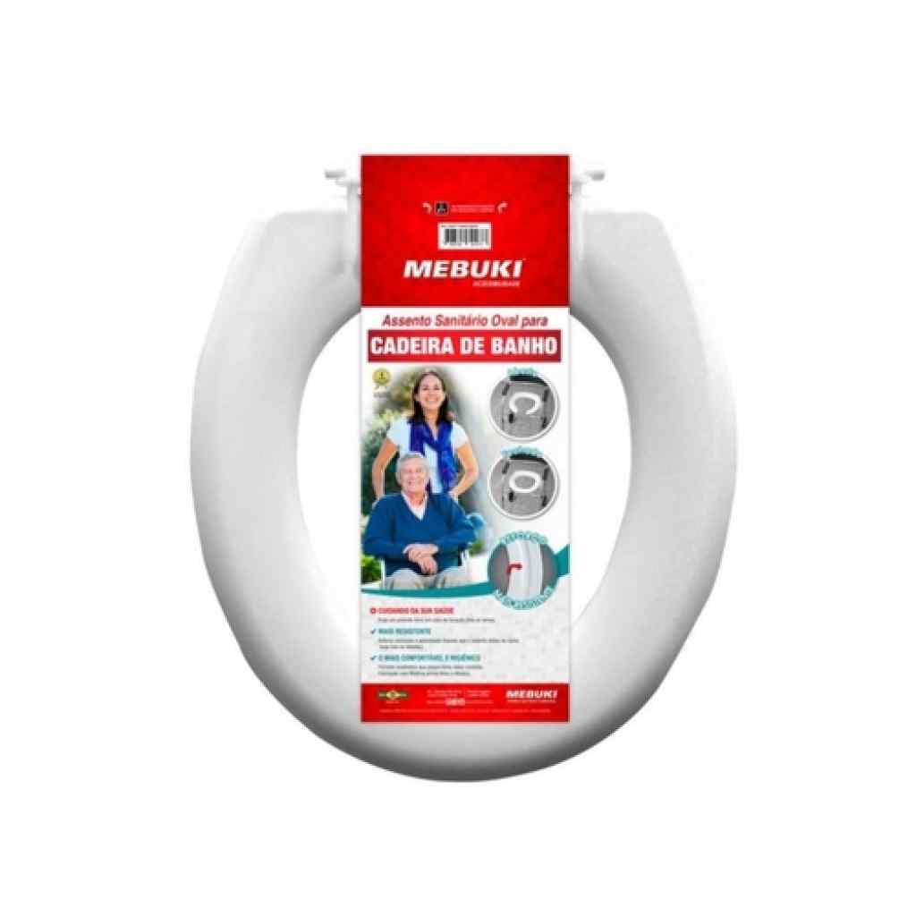 Amparar BH - assento sanitário aberto para cadeira de banho - mebuki - Assento Sanitário Para Cadeira De Banho Simples Fechado