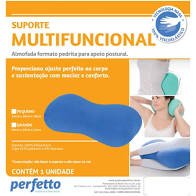 Amparar BH - Suporte multi funcional pequeno 36x18x18cm - perfetto - SUPORTE MULTI FUNCIONAL PEQUENO AZUL- PERFETTO