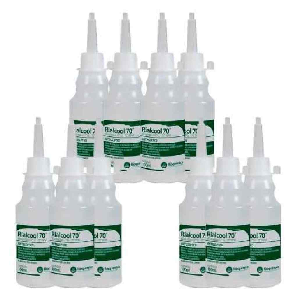 Amparar BH - Alcool liquido 70% antisseptico 100ml - rioquimica - Alcool Liquido 70% Antisseptico 100mL - Rioquimica