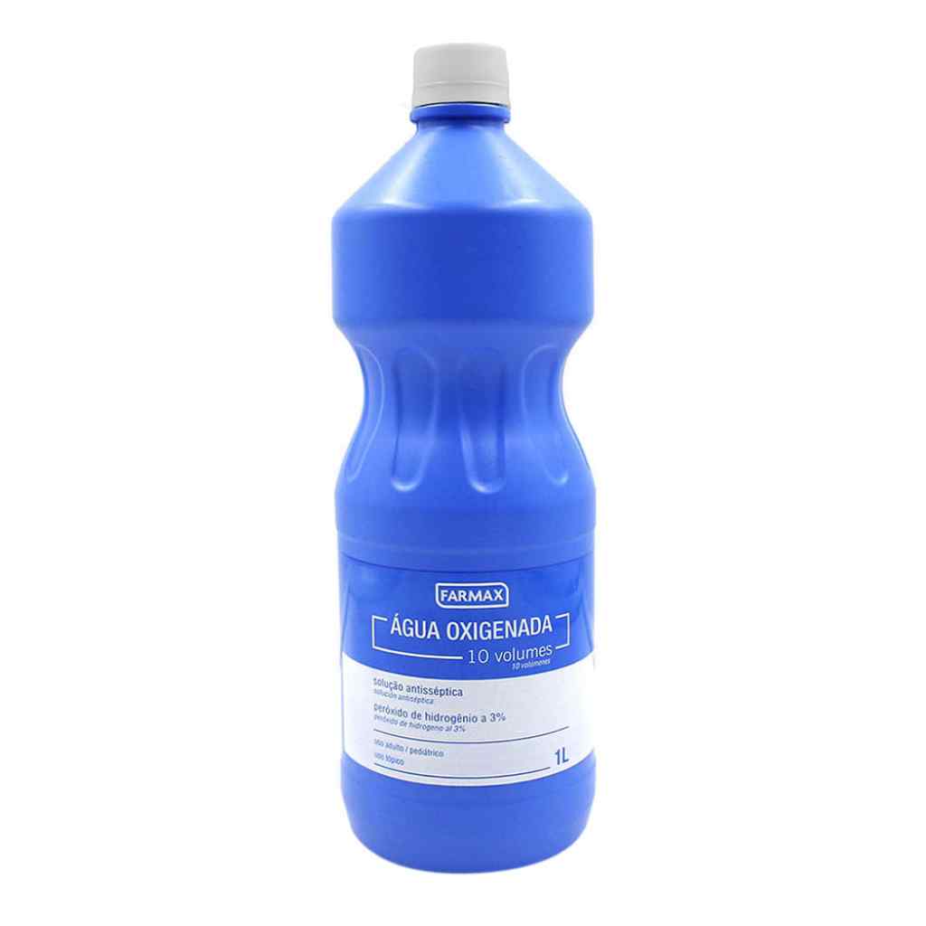 Amparar BH - Água oxigenada líquida farmax 10 volumes 1l - Água Oxigenada Líquida Farmax 10 Volumes 1L - Água Oxigenada Líquida Farmax 10 Volumes 1 Litro