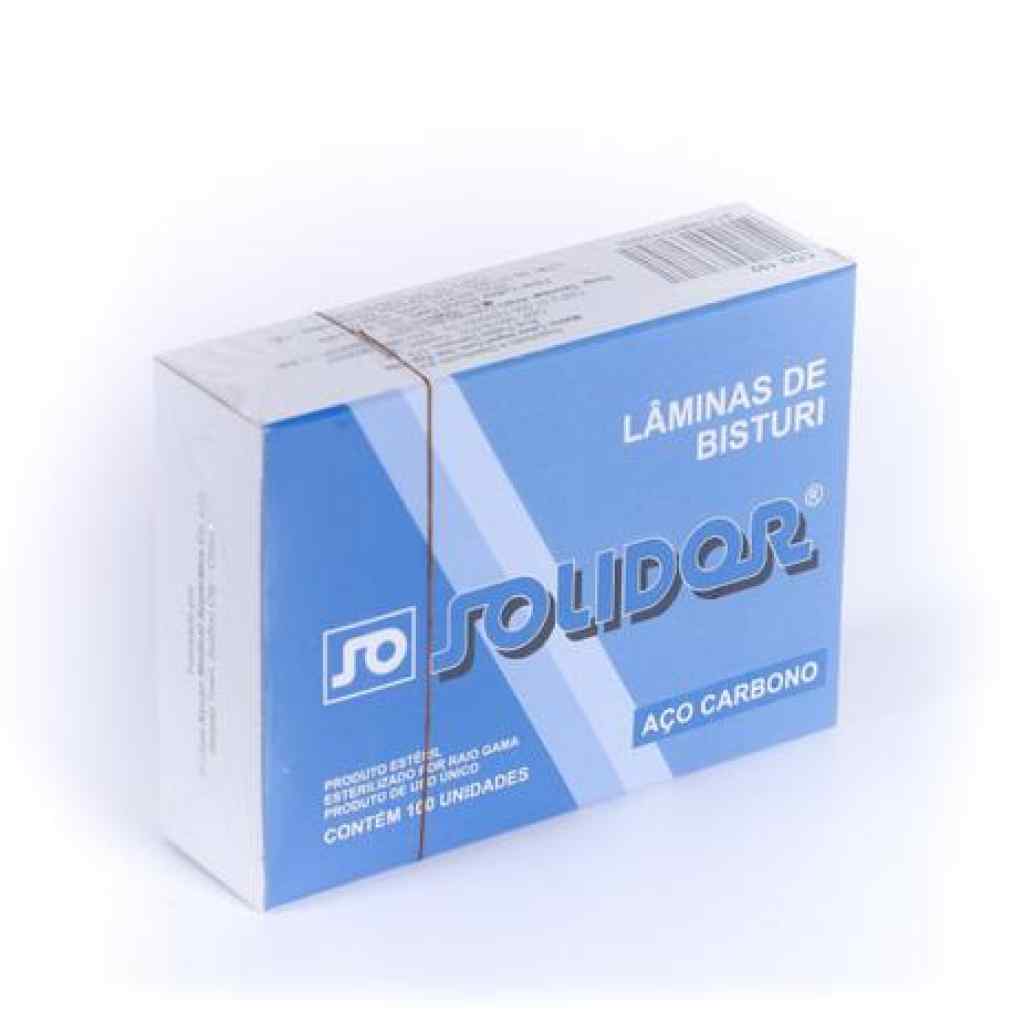 Amparar BH - Lâmina de bisturi solidor n.24 unitario - Lâmina de Bisturi Solidor N.24 unitario