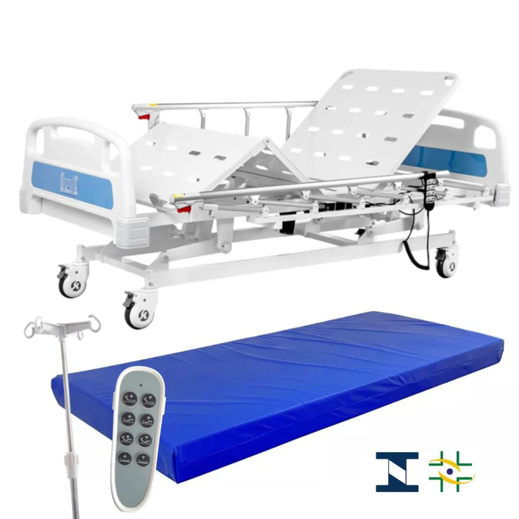 Amparar BH - Cama hospitalar motorizada 3 movimentos supermedy c/ colchão - 