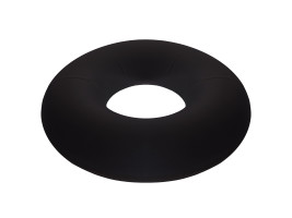 Amparar BH - Almofada com orifício assento soft preta- perfetto - ALMOFADA COM ORIFÍCIO ASSENTO SOFT PRETA- PERFETTO